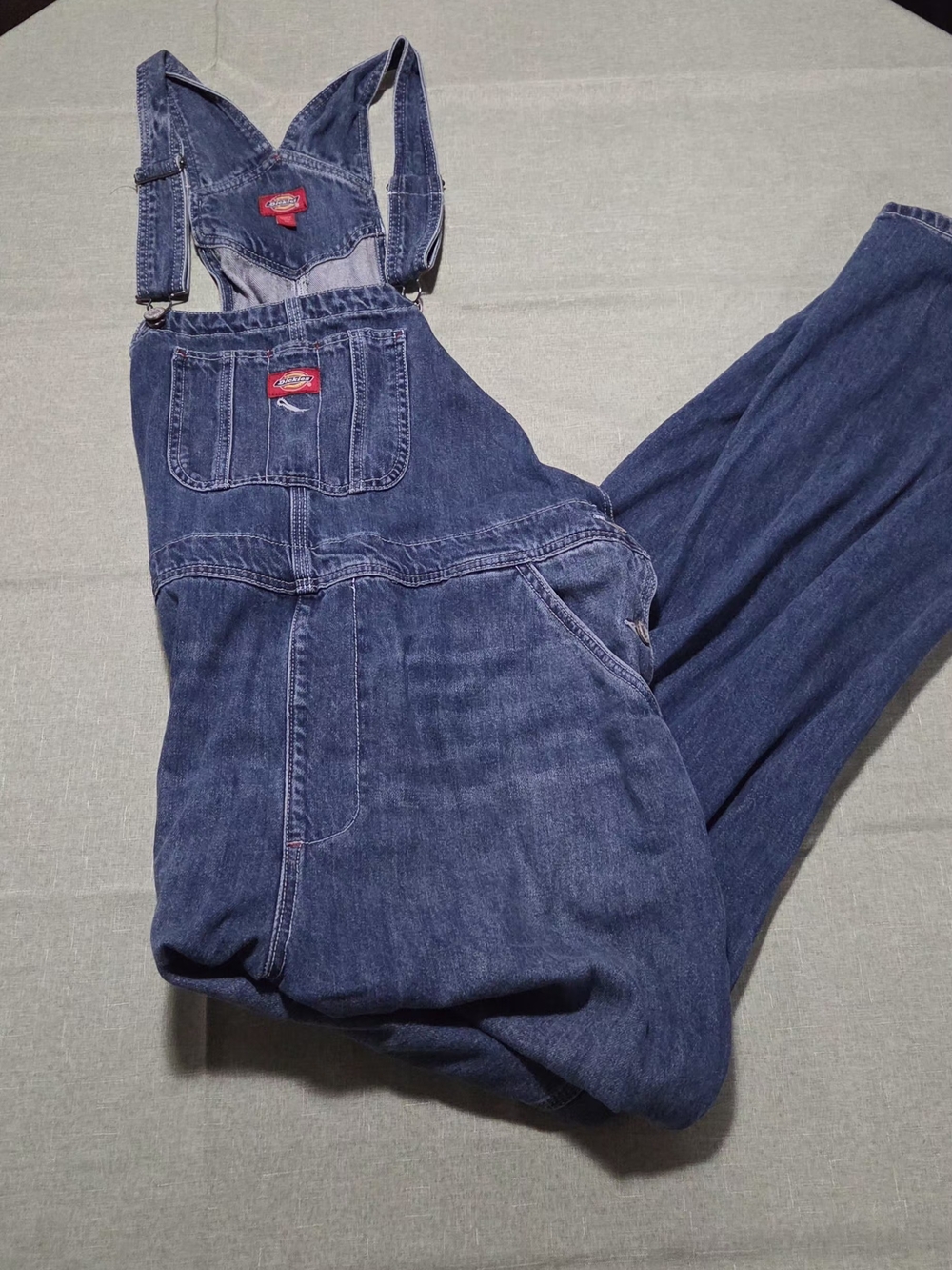 Dickies Navy Blue Denim Bib Overalls